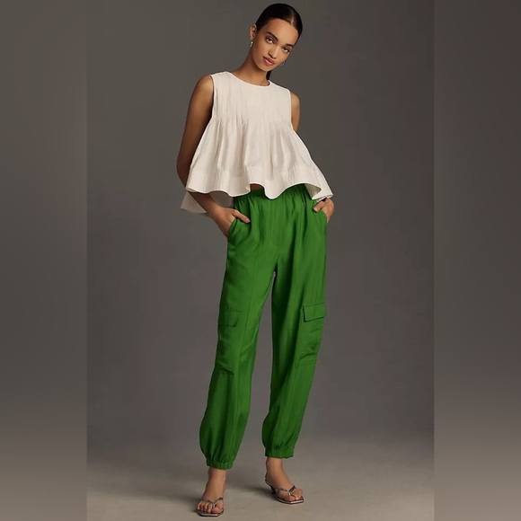 Anthropologie Grey Track Pants - Picture 1 of 6